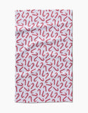 Christmas Candy Canes Tea Towel