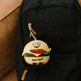 Punchkins Burger Funny Plush Bag Charm