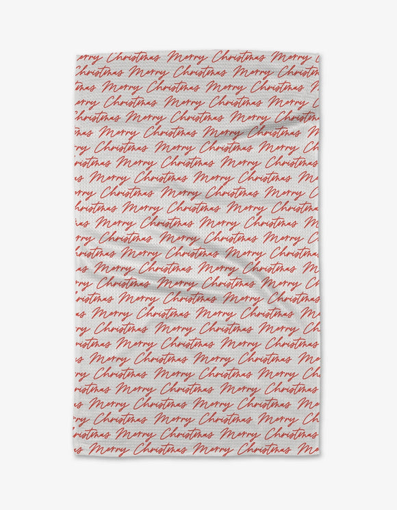 Christmas Greeting Tea Towel