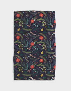 Branches Pear Blue Kitchen Tea Towel