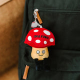 Punchkins Funny Plush Mushroom Bag Charm