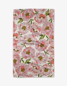 Peony Paradise Tea Towel