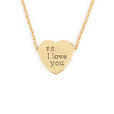 Art Heart Necklace - P.S. I Love You