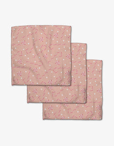 Pink Peppermint Dishcloth Set