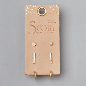 Scarlett Stud Trio - Gold