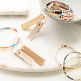 Good Karma Miyuki Bracelet | Good As Gold - Aqua Multi/Gold