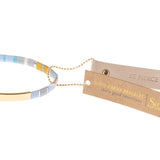 Good Karma Miyuki Bracelet | Be Fierce - Lavender/Gold