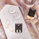 Refined Earring Collection - Lunar Hoop/Sterling Silver