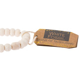 White Fossil Stone Bracelet - Stone of Nurturing