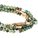 Wrap Bracelet; African Turquoise - Stone of Transformation