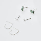 Courtney Stud Trio - Silver