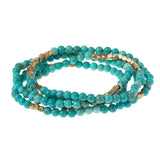 Wrap Bracelet; Turquoise - Stone of the Sky