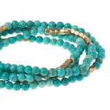 Wrap Bracelet; Turquoise - Stone of the Sky