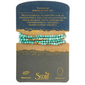 Wrap Bracelet; Turquoise - Stone of the Sky